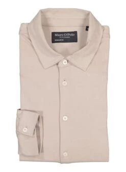 Marc O'Polo, Hemd, Regular Fit, Jersey, Grau