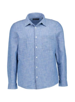 Marc O'Polo, Hemd, Shaped Fit, Bio Baumwolle, Jeansblau