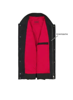 HUGO, Collegejacke Laxe, Leder-Mix, Schwarz -Herrenausstatter Verkaufe 448081 norm3