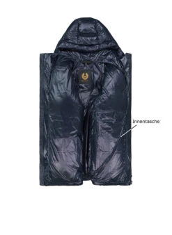 BELSTAFF, Daunenjacke Resolve, Mikrofaser Wasserabweisend, Dunkelblau -Herrenausstatter Verkaufe 448122 norm3