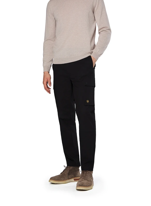 BELSTAFF, Cargohose Route, Baumwolle, schwarz BELSTAFF, Cargohose Route, Baumwolle, Schwarz -Herrenausstatter Verkaufe 448132 norm