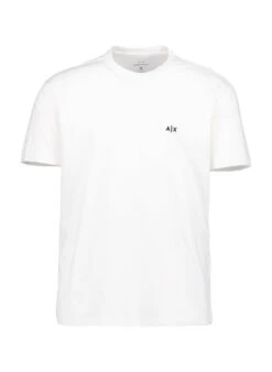 ARMANI EXCHANGE, T-Shirt, Regular Fit, Baumwolle, Ecru