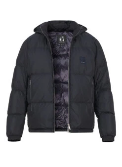 ARMANI EXCHANGE, Daunenjacke, Mikrofaser, Schwarz