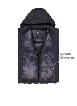 ARMANI EXCHANGE, Daunenjacke, Mikrofaser, Schwarz 2 ARMANI EXCHANGE, Daunenjacke, Mikrofaser, Schwarz -Herrenausstatter Verkaufe 448153 norm3