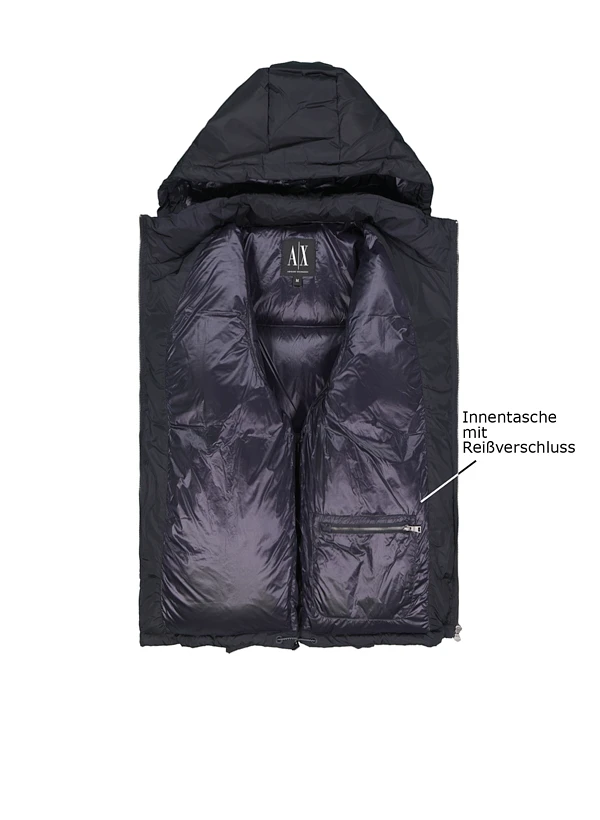 ARMANI EXCHANGE, Daunenjacke, Mikrofaser, schwarz ARMANI EXCHANGE, Daunenjacke, Mikrofaser, Schwarz -Herrenausstatter Verkaufe 448153 norm3