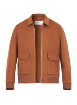 BALDESSARINI, Blouson, Wolle, Braun