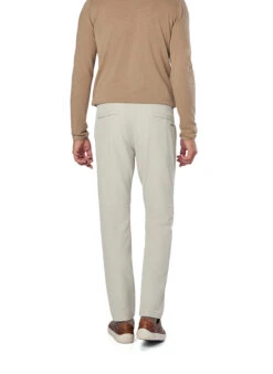 BOSS Green, Hose Commuter, Slim Fit, Jersey Wasserabweisend, Hellbeige -Herrenausstatter Verkaufe 448230 norm2