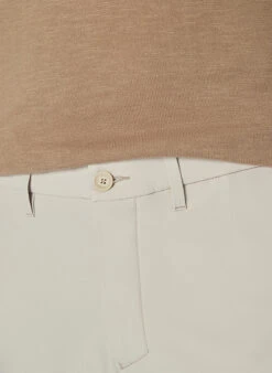 BOSS Green, Hose Commuter, Slim Fit, Jersey Wasserabweisend, Hellbeige -Herrenausstatter Verkaufe 448230 norm3