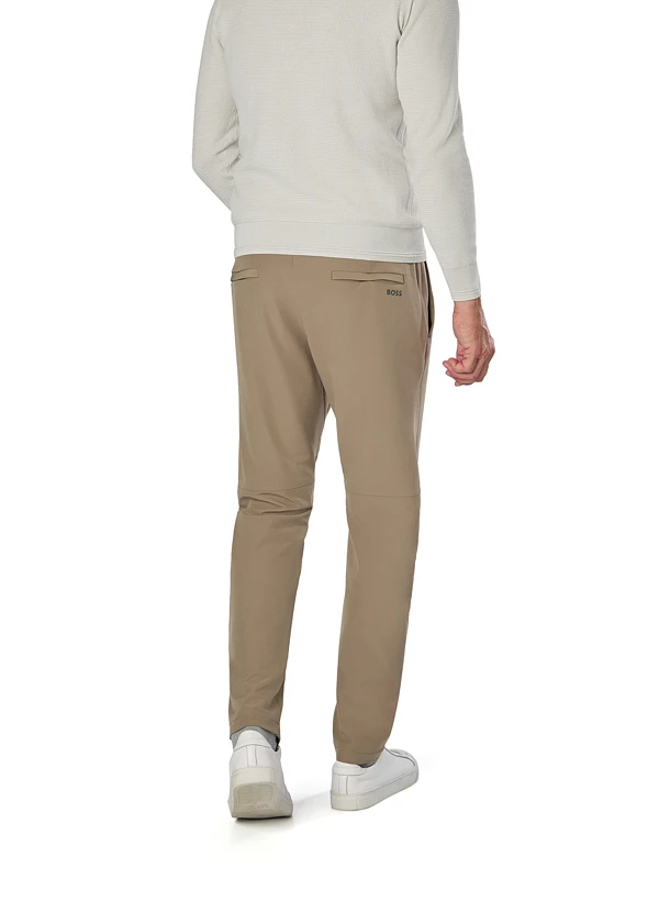 BOSS Green, Hose Commuter, Slim Fit, Jersey wasserabweisend, braungrün BOSS Green, Hose Commuter, Slim Fit, Jersey Wasserabweisend, Braungrün -Herrenausstatter Verkaufe 448231 norm2