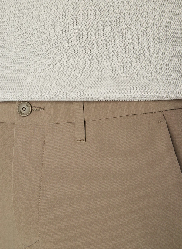 BOSS Green, Hose Commuter, Slim Fit, Jersey wasserabweisend, braungrün BOSS Green, Hose Commuter, Slim Fit, Jersey Wasserabweisend, Braungrün -Herrenausstatter Verkaufe 448231 norm3