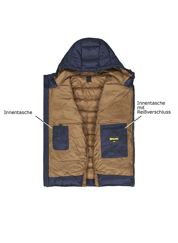 Blauer. USA, Daunenjacke, Mikrofaser, marine Blauer. USA, Daunenjacke, Mikrofaser, Marine -Herrenausstatter Verkaufe 448328 norm3