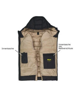 Blauer. USA, Daunenjacke, Mikrofaser, Schwarz -Herrenausstatter Verkaufe 448330 norm3