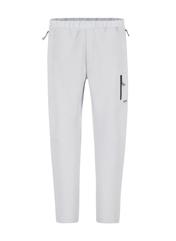 BOSS Green, Sweatpants Urban, Baumwoll-Stretch, silbergrau BOSS Green, Sweatpants Urban, Baumwoll-Stretch, Silbergrau -Herrenausstatter Verkaufe 448362 norm
