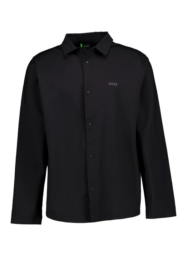 BOSS Green, Hemd Cruise, Mikrofaser geruchshemmend, schwarz BOSS Green, Hemd Cruise, Mikrofaser Geruchshemmend, Schwarz -Herrenausstatter Verkaufe 448366 norm