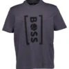 BOSS Green, T-Shirt Iconic, Baumwoll-Stretch, Grau