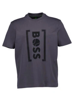 BOSS Green, T-Shirt Iconic, Baumwoll-Stretch, Grau