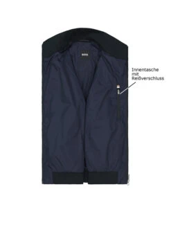 BOSS Black, Blouson Casamu, Mikrofaser Wasserabweisend, Dunkelblau -Herrenausstatter Verkaufe 448389 norm3