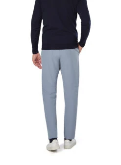 BOSS Green, Hose Commuter, Regular Fit, Mikrofaser-Stretch, Wasserabweisend, Blaugrau -Herrenausstatter Verkaufe 448414 norm2