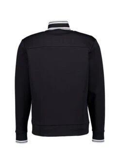 BOSS Green, Sweatjacke Zone, Baumwolle, Schwarz 2 BOSS Green, Sweatjacke Zone, Baumwolle, Schwarz -Herrenausstatter Verkaufe 448419 norm2