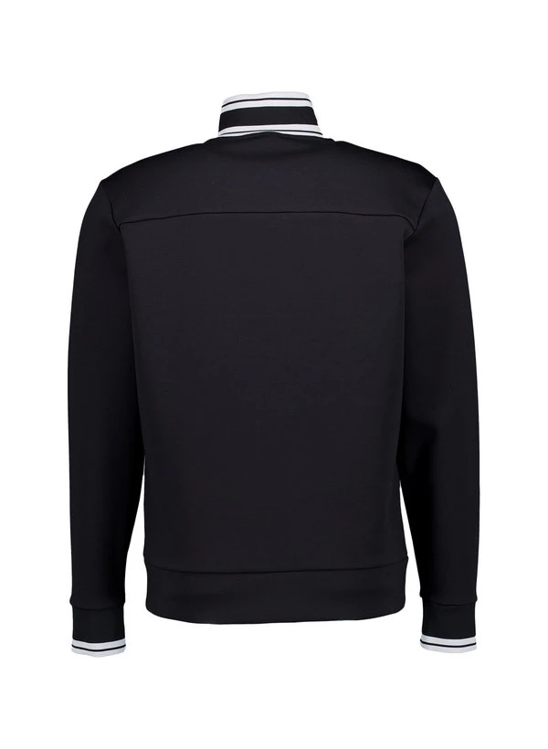 BOSS Green, Sweatjacke Zone, Baumwolle, schwarz BOSS Green, Sweatjacke Zone, Baumwolle, Schwarz -Herrenausstatter Verkaufe 448419 norm2