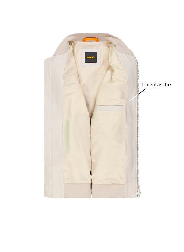 BOSS Orange, Lederjacke Johice, Lammvelours, kitt BOSS Orange, Lederjacke Johice, Lammvelours, Kitt -Herrenausstatter Verkaufe 448425 norm3