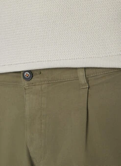 BOSS Orange, Bundfaltenhose Pleated, Relaxed Fit, Baumwolle, Grün 2 BOSS Orange, Bundfaltenhose Pleated, Relaxed Fit, Baumwolle, Grün -Herrenausstatter Verkaufe 448427 norm3