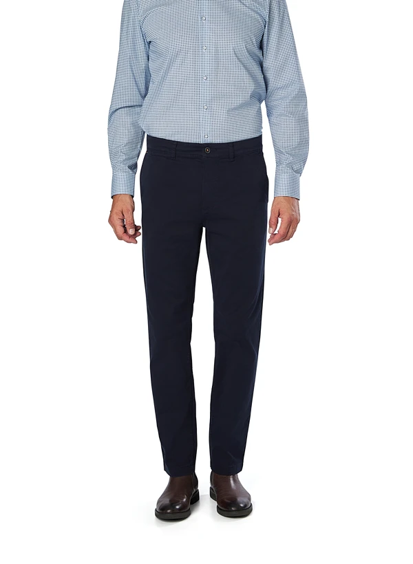 BOSS Orange, Chino, Regular Fit, Baumwolle, dunkelblau BOSS Orange, Chino, Regular Fit, Baumwolle, Dunkelblau -Herrenausstatter Verkaufe 448432 norm