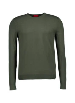 HUGO, Pullover San Cody, Viskose, Dunkelgrün
