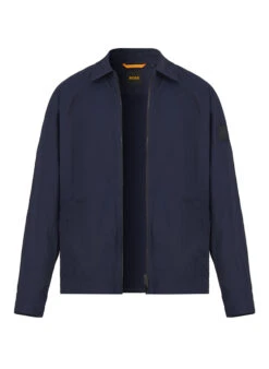 BOSS Orange, Jacke Leejay, Mikrofaser Ungefüttert, Dunkelblau