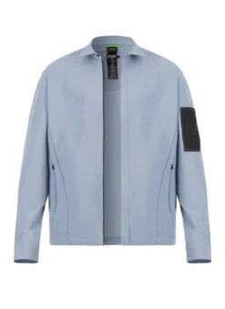 BOSS Green, Jacke Expedit, Mikrofaser Ungefüttert, Grau