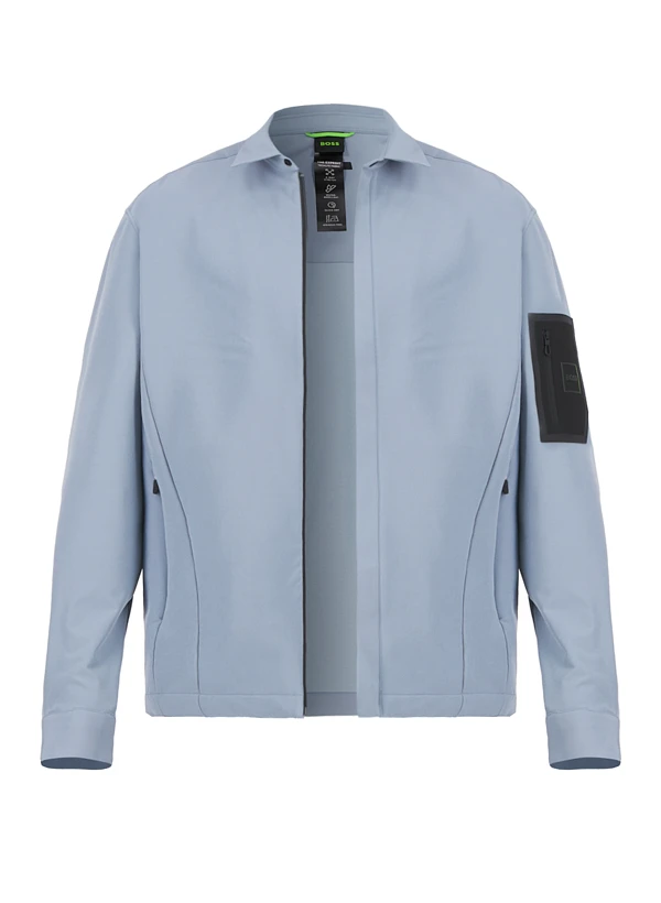 BOSS Green, Jacke Expedit, Mikrofaser ungefüttert, grau BOSS Green, Jacke Expedit, Mikrofaser Ungefüttert, Grau -Herrenausstatter Verkaufe 448519 norm