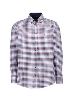 CasaModa, Hemd, Comfort Fit, Oxford, Blau Kariert