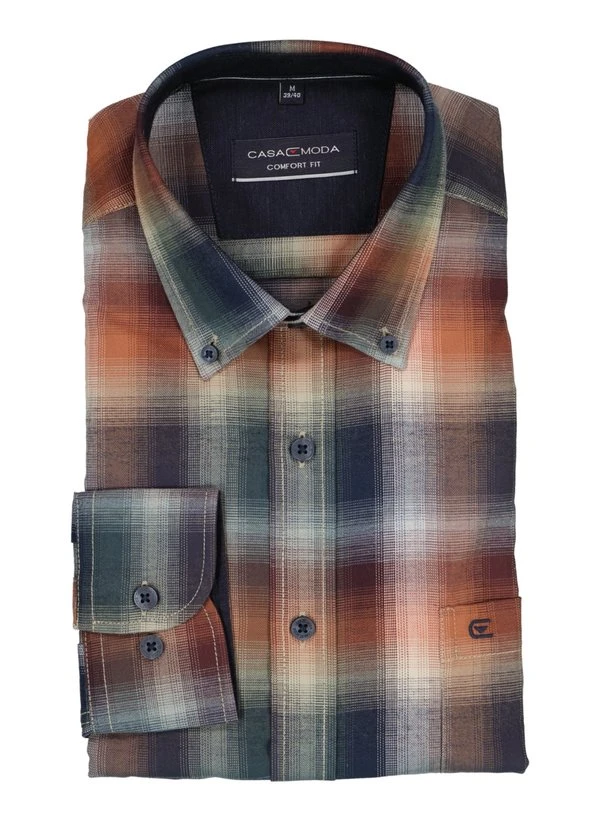 CasaModa, Hemd, Comfort Fit, Baumwolle, braun kariert CasaModa, Hemd, Comfort Fit, Baumwolle, Braun Kariert -Herrenausstatter Verkaufe 448613 norm