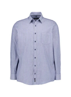 CasaModa, Hemd, Comfort Fit, Baumwolle, Blau Gestreift