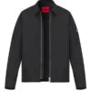 HUGO, Overshirt Eavalom, Mikrofaser Ungefüttert, Schwarz