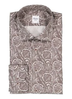 Stenströms, Hemd, Regular Fit, Baumwolle, Grau Paisley
