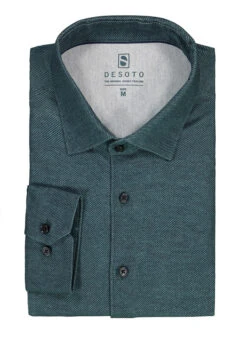 DESOTO, Hemd, Baumwoll-Jersey, Grün
