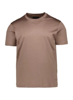 EMPORIO ARMANI, T-Shirt, Lyocell-Baumwolle, Braun