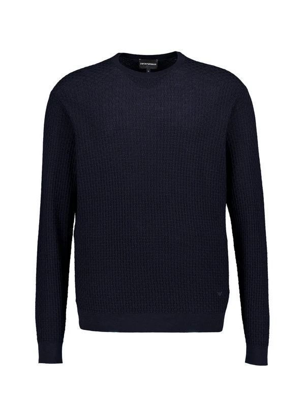 EMPORIO ARMANI, Pullover, Wolle, navy EMPORIO ARMANI, Pullover, Wolle, Navy -Herrenausstatter Verkaufe 448715 norm
