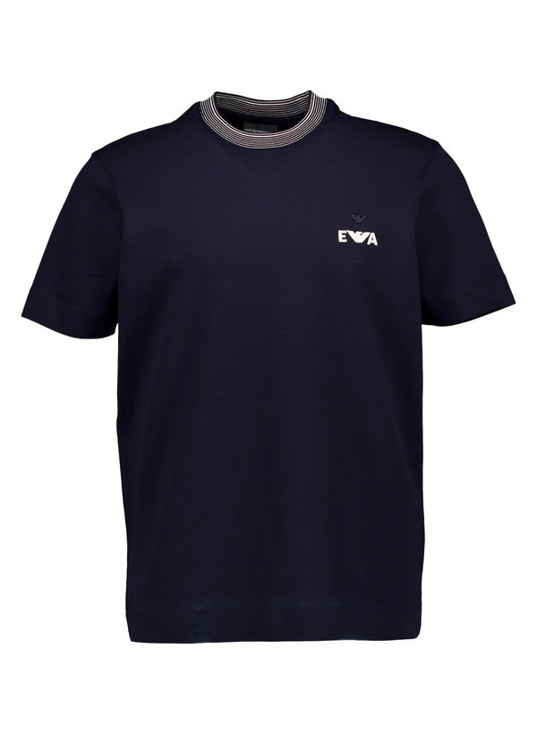 EMPORIO ARMANI, T-Shirt, Baumwoll-Piquè, navy EMPORIO ARMANI, T-Shirt, Baumwoll-Piquè, Navy -Herrenausstatter Verkaufe 448716 norm