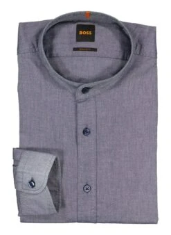BOSS Orange, Hemd Race, Regular Fit, Baumwolle, Navy