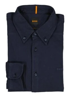 BOSS Orange, Hemd Myjersey, Slim Fit, Jersey, Dunkelblau