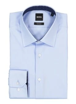 BOSS Black, Hemd Joe, Regular Fit, Baumwolle, Hellblau