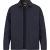 BOSS Orange, Overshirt Locky, Mikrofaser Wattiert, Dunkelblau