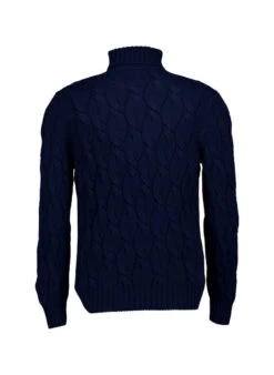 Gran Sasso, Rollkragenpullover, Schurwolle-Kaschmir, Navy -Herrenausstatter Verkaufe 448805 norm2