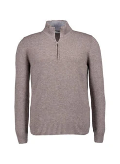 Gran Sasso, Troyer, Schurwolle-Kaschmir, Taupe Meliert