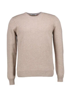 Gran Sasso, Pullover, Schurwolle-Kaschmir, Dunkelbeige