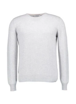 Gran Sasso, Pullover, Schurwolle-Kaschmir, Silbergrau Meliert