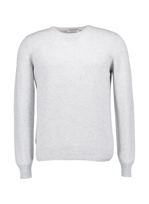 Gran Sasso, Pullover, Schurwolle-Kaschmir, silbergrau meliert Gran Sasso, Pullover, Schurwolle-Kaschmir, Silbergrau Meliert -Herrenausstatter Verkaufe 448820 norm