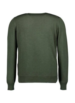 Gran Sasso, Pullover, Schurwolle, Olivgrün Meliert -Herrenausstatter Verkaufe 448823 norm2
